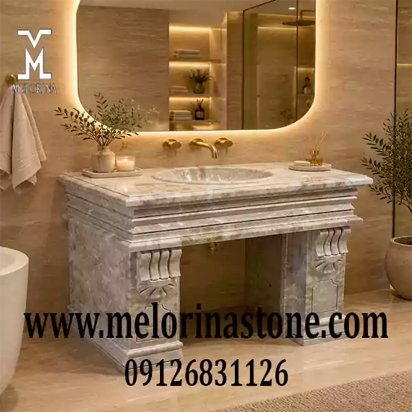 ویژگی های روشویی سنگی طرح رومی