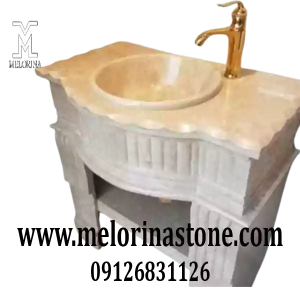 روشویی سنگی جدید پایه دار