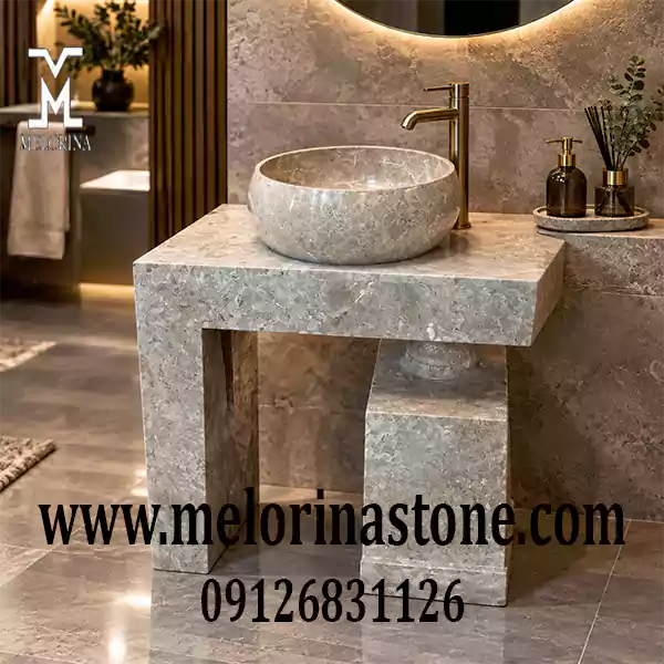 قیمت روشویی سنگی جدید مدل ال