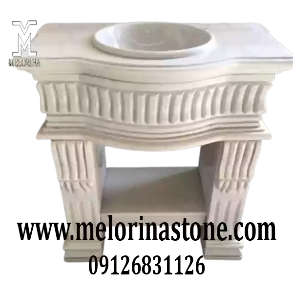 روشویی سنگی سفید جدید