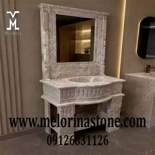 سفارش روشویی سنگی لاکچری مدرن با ابعاد اختصاصی