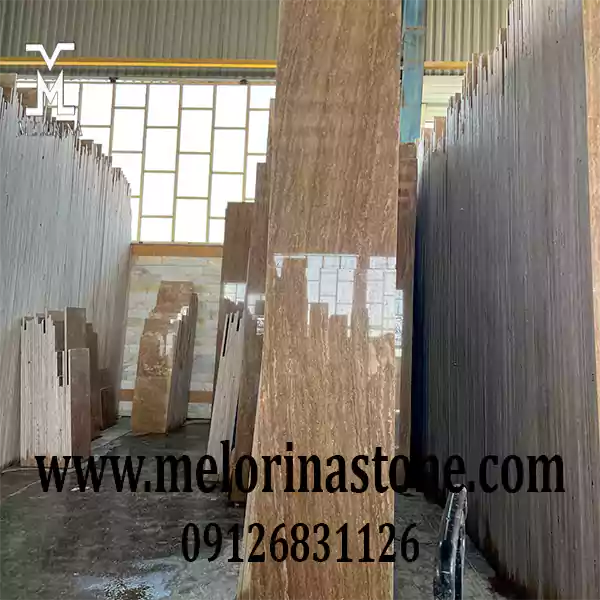 ویژگی‌های ظاهری و فیزیکی تراورتن شکلاتی موج دار کاشان