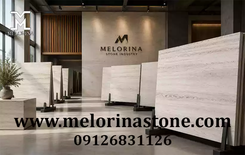 خرید انواع تراورتن سفید از صنایع سنگ ملورینا