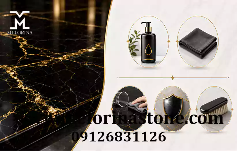 نکات نگهداری و نظافت سنگ مرمریت گلدن بلک