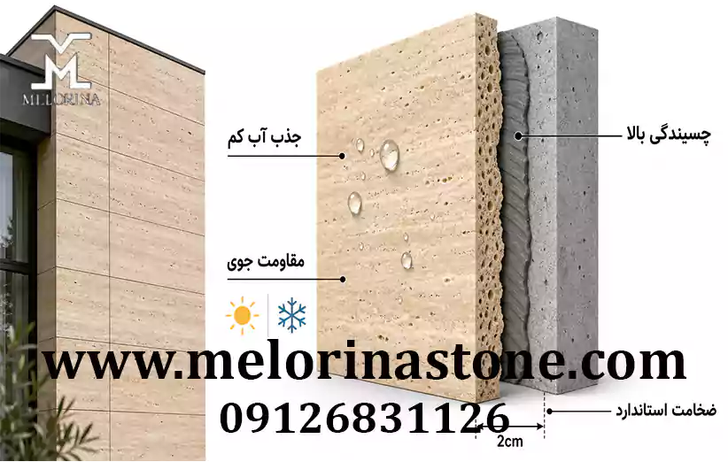 ویژگی‌های یک سنگ نما استاندارد ساختمان