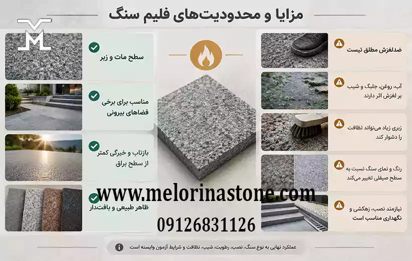 مزایا و محدودیت‌ های فلیم سنگ