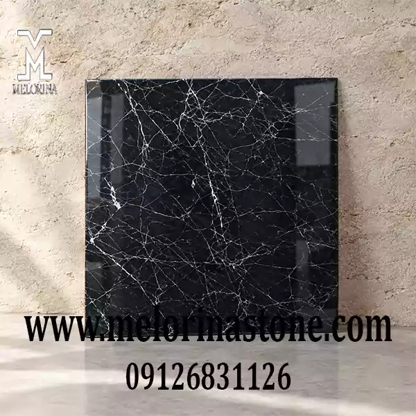 قیمت سنگ مرمریت مشکی نجف آباد 40×40